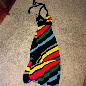 Cute Charlotte Russe Colorblock Haltertop Dress